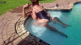 I always wanted to see my wife fuck a random guy in the pool