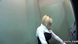 Gorgeous czech teen seduced in supermarket, poked in POV! 😏