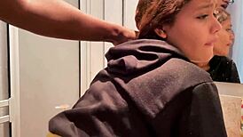 Yo, how’s this 18-year-old Latina banging a black man in the bathroom?