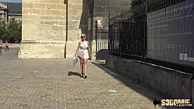 Kim, the flirty French milf, surprises with bold moves. What's her next naughty trick?