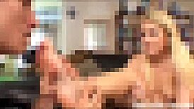 Intense Femdom Foot Worship Overwhelms Submissive Face