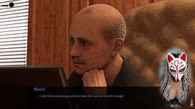 Sexy secretary with huge boobs gets playful in office!