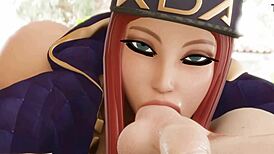 akali's perfect body getting fucked hard