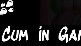 hey, that muscular gym girl in hentai loves sucking my cock after our workout