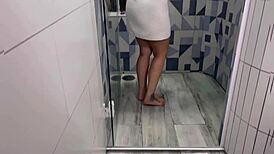 Intense fuck with dj rafa in the bathroom