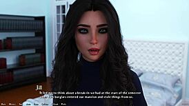 being a dik 143, hot rich brunette ASKS me HARD QUESTIONS in outfit