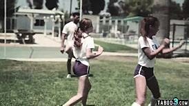 This teen is seducing and fucking her old teacher roughly