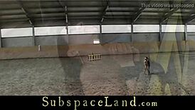 teen 18+ captive in rough bondage fuck at bdsm stable