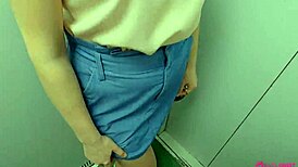 cute realtor makes client cum in mouth outdoors