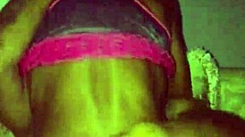 Slim black girl rides big black cock