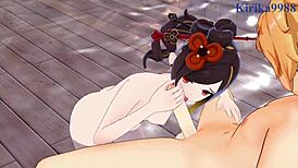 Mona, Chiori, And Aether In Genshin Impact Adventure