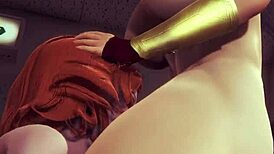 Feeling Intense Passion in This Futanari Hentai Threesome with Black Widow, Wonder Woman, and Harley Quinn