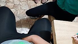 We jerk off to our stepmom while she cooks dinner - girls fly orgasm 😈