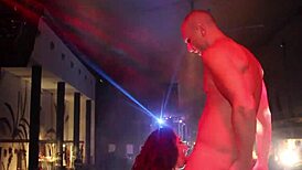 military guys fucking hard on alicante stage, public holiday party?