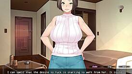 Yarichin hentai game features milf cheating with creampie action