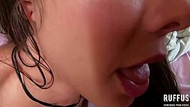 Close Up View of Ana Rothbard's Morena Vadia Pussy Banging Session