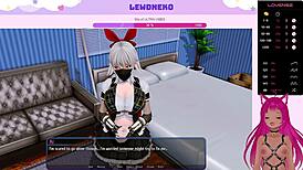 vtuber lewdneko dives into harem hotel antics