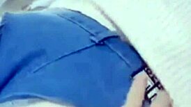 asian student bent over, wet pussy fucking