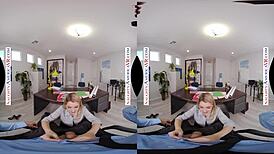 Abby Adams deepthroats in office reality 😈