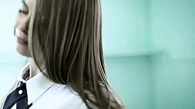 This teen is seducing and fucking her old teacher roughly