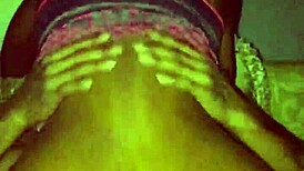 Slim black girl rides big black cock