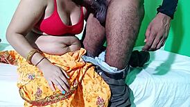 horny desi wife sucking in saree and getting fucked in dorm