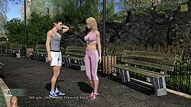 Scott Intensely Fucks Olivia's Big Tits In Anime City