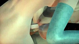 Mavis enjoys threesome with princess elsa and anna. Creampie fun in hotel.