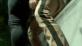 yo, caught some wild outdoor sucking and banging in public today