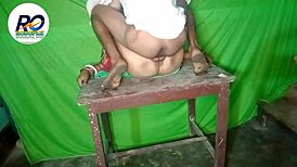 Part 2: Desi Housewife Banged Hard on Table in Wild Style!
