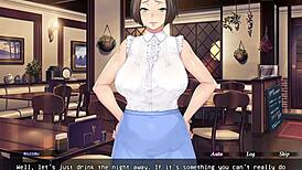 Yarichin hentai game features milf cheating with creampie action