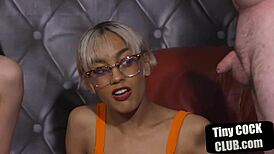 mistresses humiliating sub with micro penis 😈