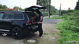 Echter Parkplatz Sex mit Fremden