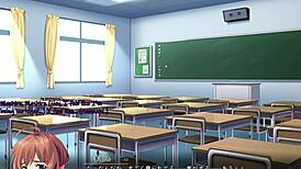 Nude Anime Girl Experiences Deep Humiliation in Classroom and Outdoor Public Anal