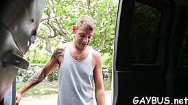 Intense lusty blowjob contest with sexy gay men.