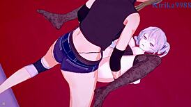 excellen browning and az sainklaus engage in intense futanari sex with nine and chitose kisaragi.