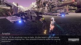 i plays aria genesis hentai game, cuckolding sex cures her freind