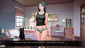 Pretty anime girl engages in outdoor sex scene