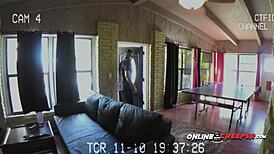 Online creeper catches a new victim in bondage and blowjob scene 😈