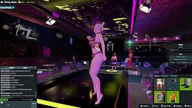 Yessicahotwife dancing at the night club