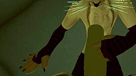 Rough quickies between plushy and his femboy friend