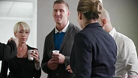 Big-Boobed Secretary Valentina Ricci Teased by Christian Clay in Office