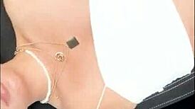 friends decided to have sex outdoors, gagging on small tits