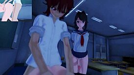 Futanari Pounds Boy's Ass To Creampie!