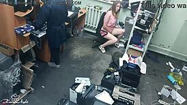 Experience The Thrill As This Slutty Blonde Publicly Masturbates Next To A Stranger.