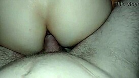 Teen couple films homemade anal doggystyle close-up