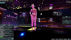 Yessicahotwife dancing at the night club