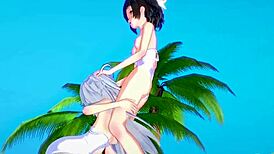 Miku Kohinata And Laura Bodewig Intense Lesbian Play In Symphogear Infinite Stratos Hentai