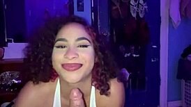 I am the throat goat princess yaya swallowing all of his dick in the bedroom.