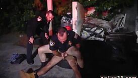 Gay Police Men Fuck Boy! Homie Takes The Cock In Intense Action!